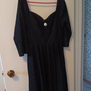 Black Velvet Lamar Dress, M, NWT